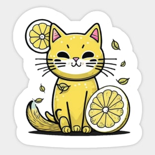 yellow design Sticker